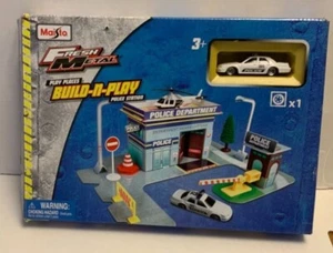 Maisto Fresh Metal Play Places Build-n-Play Police Station and Cop Car 2015 - Picture 1 of 5