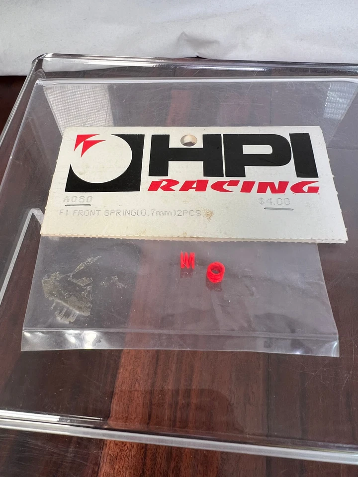 Muelles delanteros vintage HPI Racing A080 rosa F1 0,7 mm Foto 1 de 4
