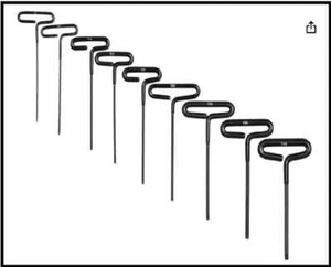 T-Griff Torx Schraubenschlüssel Set 9 Stück - Industriequalität traditioneller Torx Stern Zaunkönig... - Bild 1 von 3