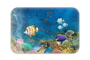 Tropical Fish Glass Cutting Board, 2 Size Choices - Picture 1 of 4