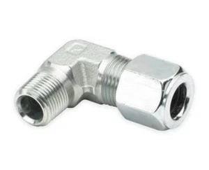 PARKER 6 CBU-S Elbow,90,Zinc Steel,CompxM,3/8Inx1/4In - Picture 1 of 1
