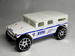 2004 NYPD New York Police Dept Emergency Humvee Hummer Diecast weiß 1:64 Auto - Bild 1 von 8