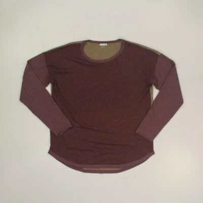 Smartwool Women's Shadow Pine Colorblock Crewneck Sweater Size XL Wool Blend - Image 1 of 4