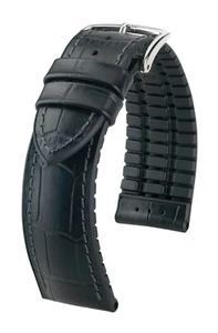 HIRSCH QUICK RELEASE PAUL CALFSKIN CAUTCHOUC WATCH STRAP 18,  20, 21, 22, 24 mm - Picture 1 of 14
