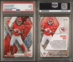 Panini Phoenix Rashee Rice White Shimmer 2023 #112 PSA 9 - Imagen 1 de 1