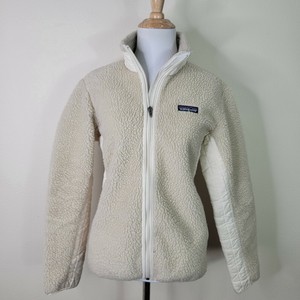 patagonia white fuzzy jacket