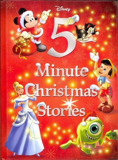 Disney 5 Minute Christmas Stories Kids Hardcover Storybook Book 188 Pages