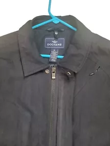Men’s medium navy dockers bomber jacket full zipper medium weight - Picture 1 of 11