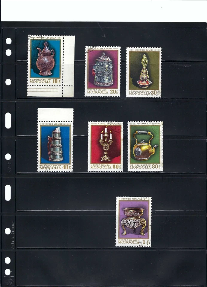 ''MONGOLIAN 19h CENTURY GOLSMITHS' WORK- 1974 MONGOLIA.- (7) - Image 1 of 1