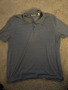 English Laundry Short Sleeve Blue Polo Collar Shirt w/Pocket Size Men's XXL - Picture 1 of 3