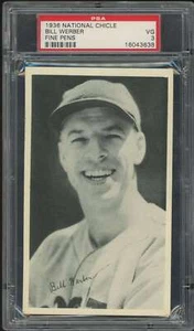 1936 National Chicle R313 Fine Pen Premiums #79 Bill Werber PSA 3 (3638) - Picture 1 of 2