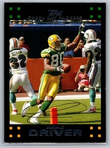 Tarjeta de fútbol americano Topps 2007 - Donald Driver #144 Green Bay Packers NFL - Imagen 1 de 2