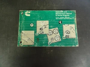 Manual de operación y mantenimiento de motores Cummins serie B 3810205-09 6-92 - Imagen 1 de 7