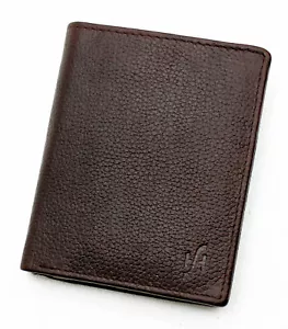Starhide Mens Luxury Oiled Brown Leather Wallet With Zip & Flap Coin Pocket 110 - Picture 1 of 3