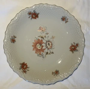 Porzellan Teller 27cm Blumendekor Goldrand Bavaria Schumann Platte Vintage TOP - Bild 1 von 4