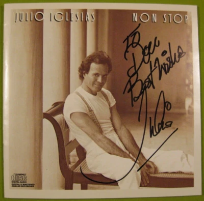 ** Signed ** - Non Stop by Julio Iglesias (CD, 1988, Columbia) Foto 1 de 3