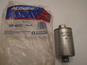 NUEVO DE LOTE ANTIGUO AC DELCO GM CHEVROTET BUICK PONTIAC OLDS FILTRO DE COMBUSTIBLE GAS 729872 GF-481C - Imagen 1 de 6