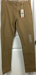 Dockers Men's Smart 360 Flex 32x34 Chino Slim Pants Flex Waistband Khaki NWT - Picture 1 of 4