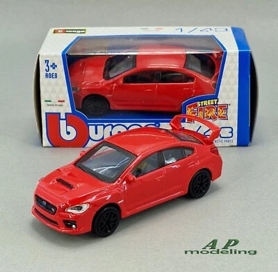 modellino auto scala 1:43 subaru wrx sti 2017 bburago macchinine da collezione - Immagine 1 di 4