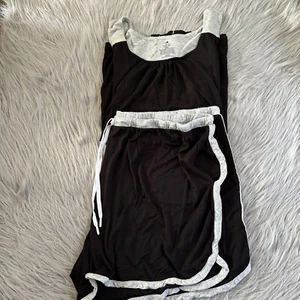 Secret Treasures Two Piece Pajama Set Womens Size 2X Black Tank Top Shorts Pjs - Picture 1 of 6