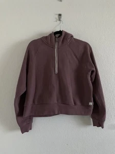 Vuori Restore Half Zip Hoodie Sweatshirt Purple Women’s Size M - Picture 1 of 10