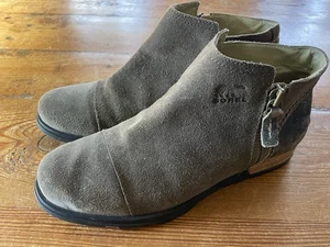 Sorel Major braune Wildleder-Stiefeletten Damengröße 9 US 40 EU Reißverschluss - Bild 1 von 8