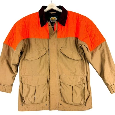 Cabelas Jacket Mens Large Brown Orange Waterproof Upland Hunting Coat Outdoor - Image 1 of 4