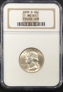 1939 D Washington Quarter certified MS 65 by NGC! - Picture 1 of 4