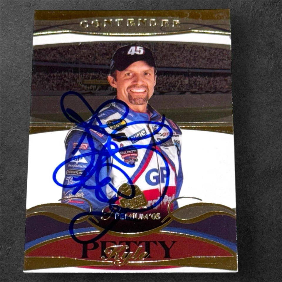 Kyle Petty NASCAR signed card VINTAGE 2005 PRESS PASS PREMIUM #25 RACING - Image 1 of 1