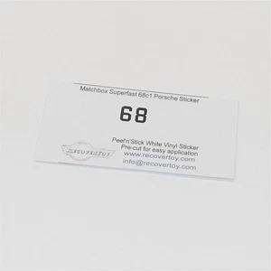 Matchbox Lesney 68c1 Porsche 910 Racing Car RN#68 Sticker - Picture 1 of 4