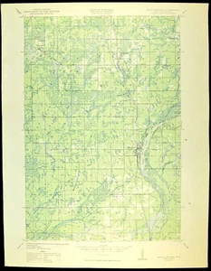 1949 Solon Springs Map Wisconsin Upper St Croix Lake Douglas County Lyman Lake - Picture 1 of 8