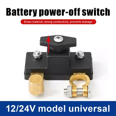 Car Battery Disconnect Isolator Cut Off Switch 12V Battery Terminal Anti-leakage - Image 1 of 4