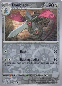 Doublade - SV04: Paradox Rift 132/182- NM - Reverse Holo - Picture 1 of 2