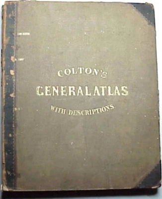 COLTON'S GENERAL ATLAS With Descriptions  1857 - Image 1 of 4