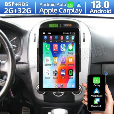 Radio estéreo GPS giratorio para coche Android 13 de 10"" para Kia Spectra 2007-2009 Foto 1 de 4