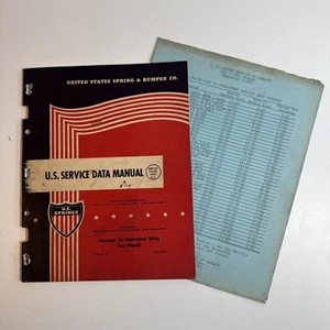 1948 US Spring & Bumper Company Catalog & Price list - Bild 1 von 5