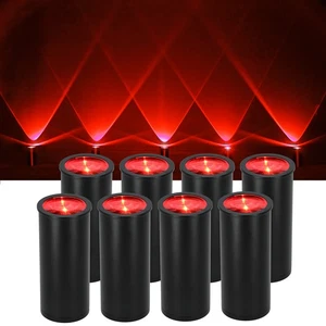 Rockville 8 PACK MINI HALO BLACK DJ Wash Lights+Bag, Wireless DMX/Rechargeable - Picture 1 of 12
