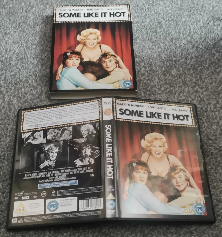 Some Like It Hot Dvd Comedy Musical Film  Marilyn Monroe Jack Lemmon Tony Curtis - Image 1 of 1