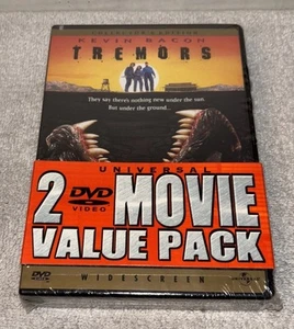 Tremors & Tremors 2: Aftershock DVD Kevin Bacon Sci Fi 2 DVD Set Cult Film - Imagen 1 de 4