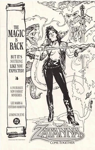 1990s Zatanna DC Comic Book Art Print Ad / Poster Vintage VTG - Ready to Frame - Picture 1 of 1