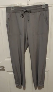 Jockey Pants Women's Large Gray Leggings Activewear Pull On Adj Waist & Ankles - Picture 1 of 7