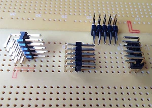 10 Way 5x2 Right Angle PCB Header 2.54mm Pitch Gold Plated Multi Qty - Picture 1 of 1