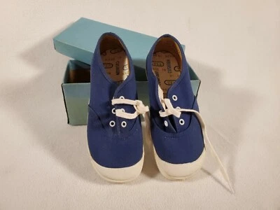 Винтажный мертвый запас Tennies холст теннис обуви кроссовок ~ детей 11 1/2 синий - Изображение 1 из 4