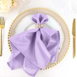 100 pcs 20" Polyester Napkins Wedding Party Table Decorations Supply Wholesale - Picture 1 of 260