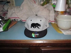 California,Bears,Gray,Fitted,Size 7 1/8,Hat,Cap,New! - Picture 1 of 2