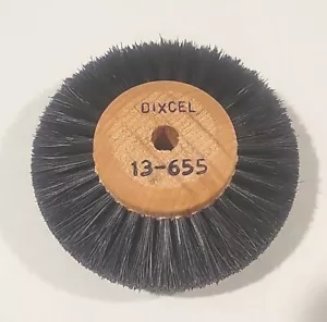 Ruota lucidante 2-1/2" Mozzo Legno Mozzo Gioiellieri 4 Fila DiXCEL 13.655 Setola Nera - Foto 1 di 2