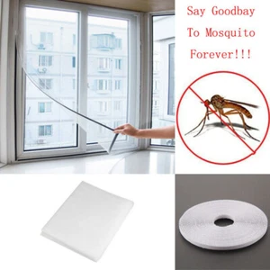Window Screen Net Mesh Fly Insect White Black Bug Mosquito Moth Door Netting - Picture 1 of 14