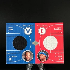 Richard Hamilton/Dahntay Jones 2003-04 Upper Deck East Coast/West Coast Jersey - Picture 1 of 2