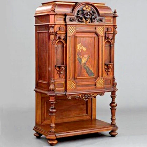 Herter Bros. Rosewood Music Cabinet. Aesthetic Movement C. 1880 Cover