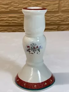 Portavelas Royal Seasons Gres 5" Muy Buen Estado Muñecos de Nieve - Imagen 1 de 5